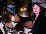 Evelyne on drums